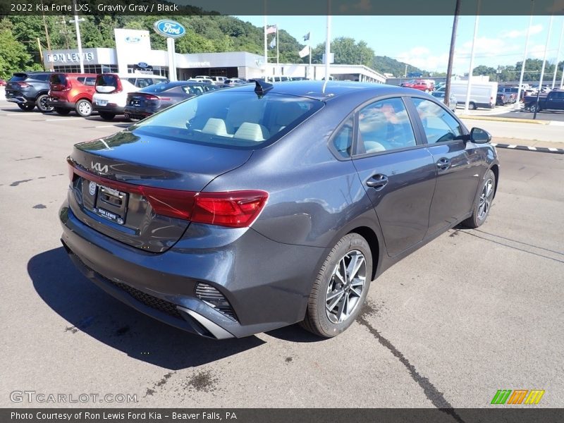 Gravity Gray / Black 2022 Kia Forte LXS