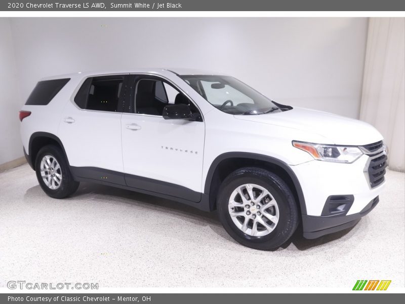 Summit White / Jet Black 2020 Chevrolet Traverse LS AWD