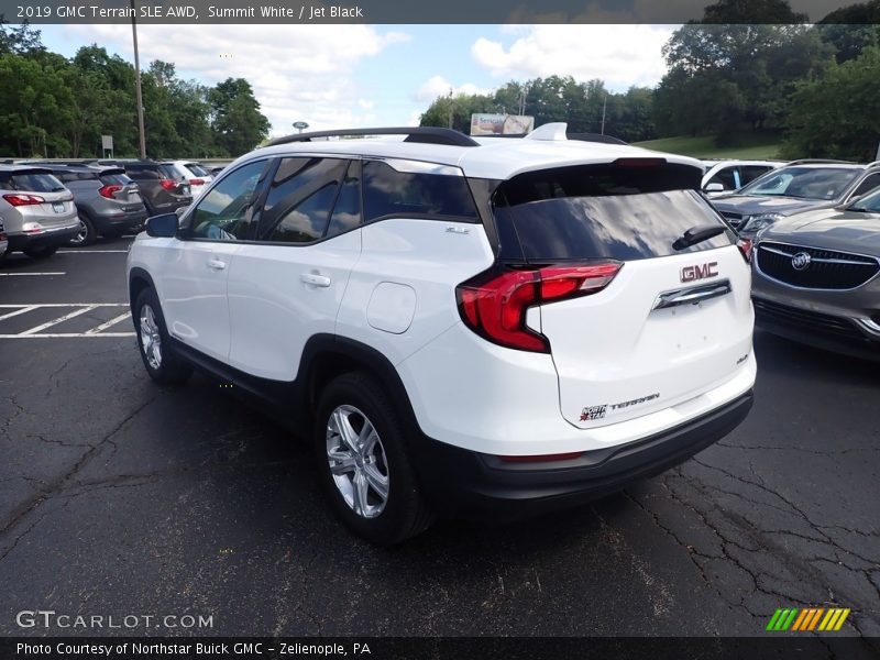 Summit White / Jet Black 2019 GMC Terrain SLE AWD