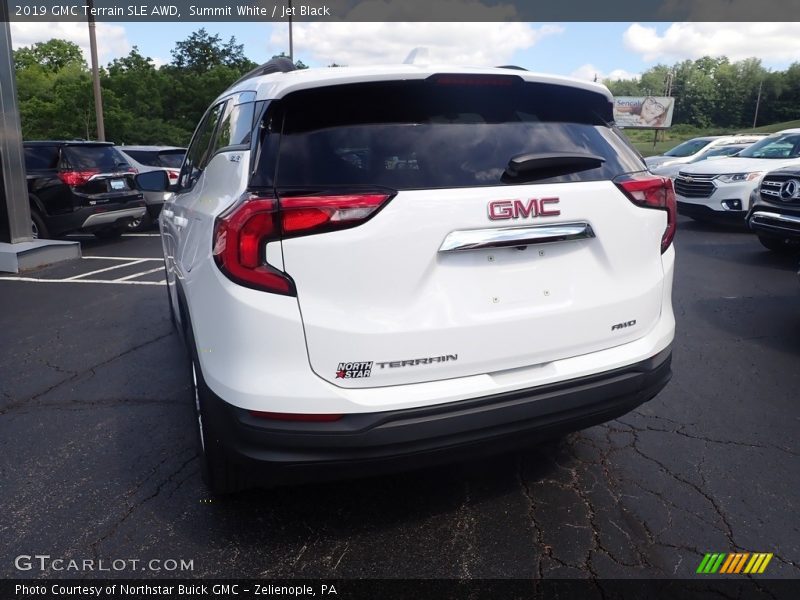 Summit White / Jet Black 2019 GMC Terrain SLE AWD