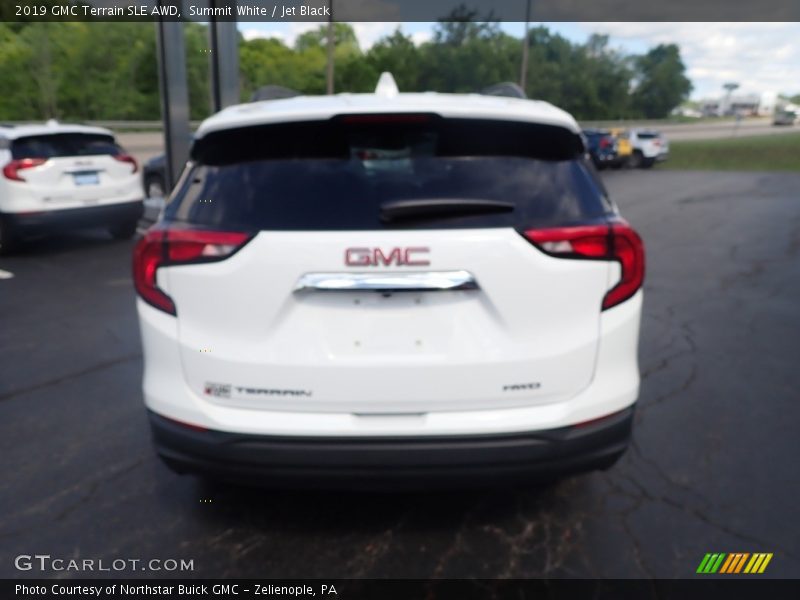 Summit White / Jet Black 2019 GMC Terrain SLE AWD