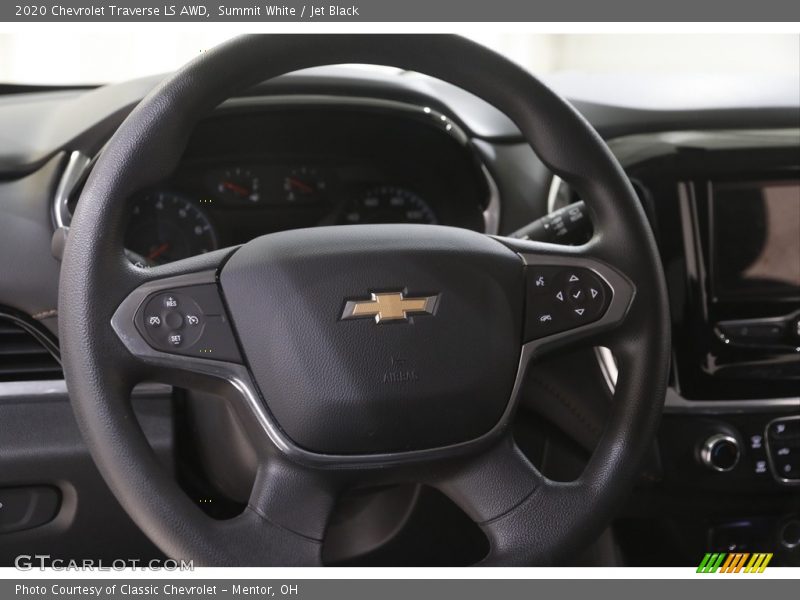 Summit White / Jet Black 2020 Chevrolet Traverse LS AWD