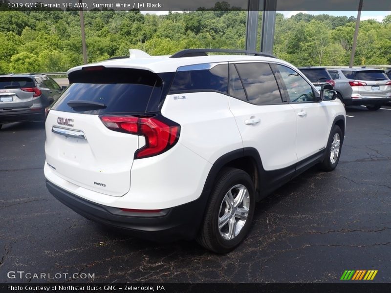 Summit White / Jet Black 2019 GMC Terrain SLE AWD