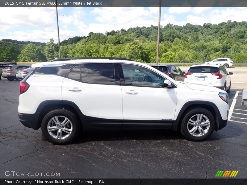 Summit White / Jet Black 2019 GMC Terrain SLE AWD