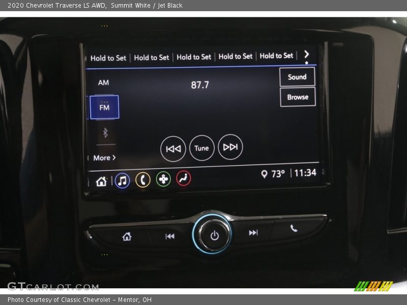 Summit White / Jet Black 2020 Chevrolet Traverse LS AWD