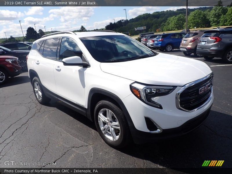 Summit White / Jet Black 2019 GMC Terrain SLE AWD