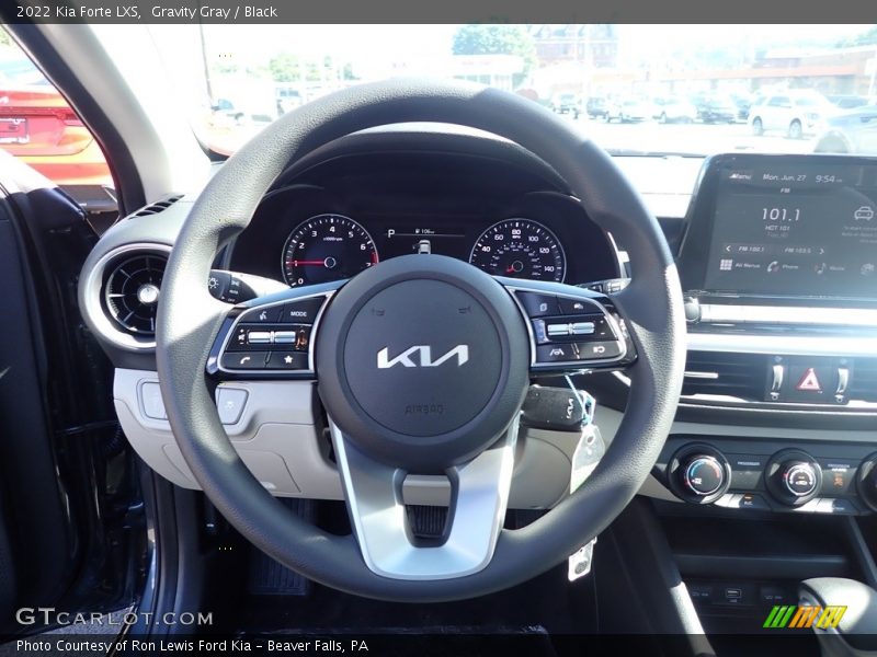 Gravity Gray / Black 2022 Kia Forte LXS
