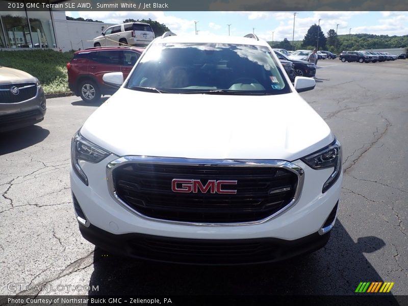 Summit White / Jet Black 2019 GMC Terrain SLE AWD
