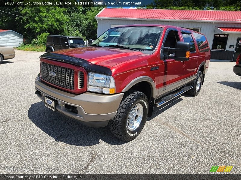 Red Fire Metallic / Medium Parchment 2003 Ford Excursion Eddie Bauer 4x4