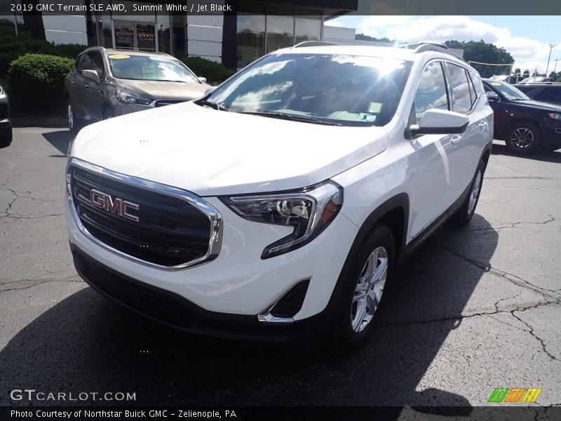 Summit White / Jet Black 2019 GMC Terrain SLE AWD