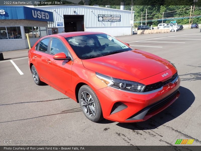 Fire Orange / Black 2022 Kia Forte LXS