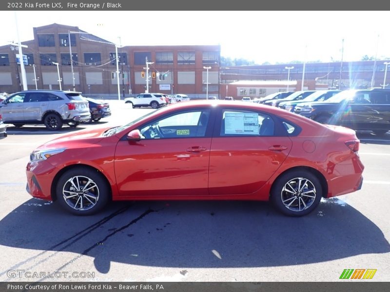 Fire Orange / Black 2022 Kia Forte LXS