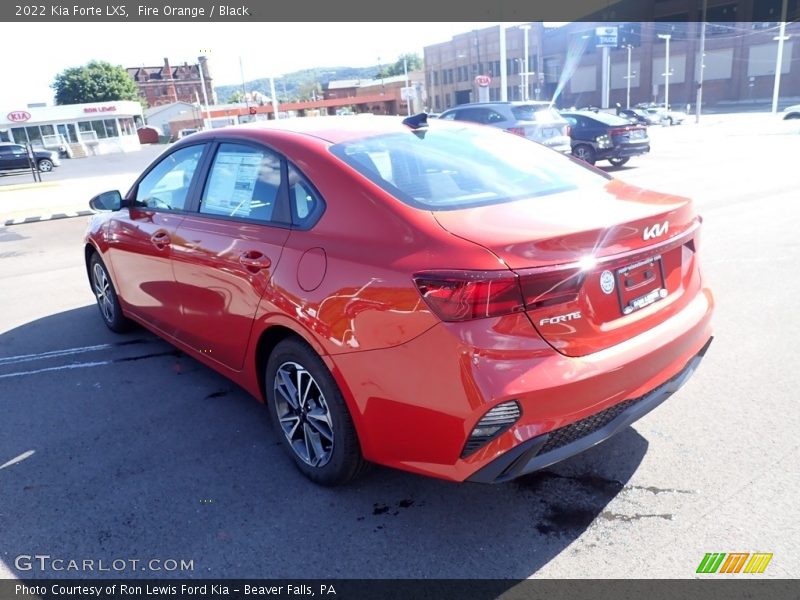 Fire Orange / Black 2022 Kia Forte LXS