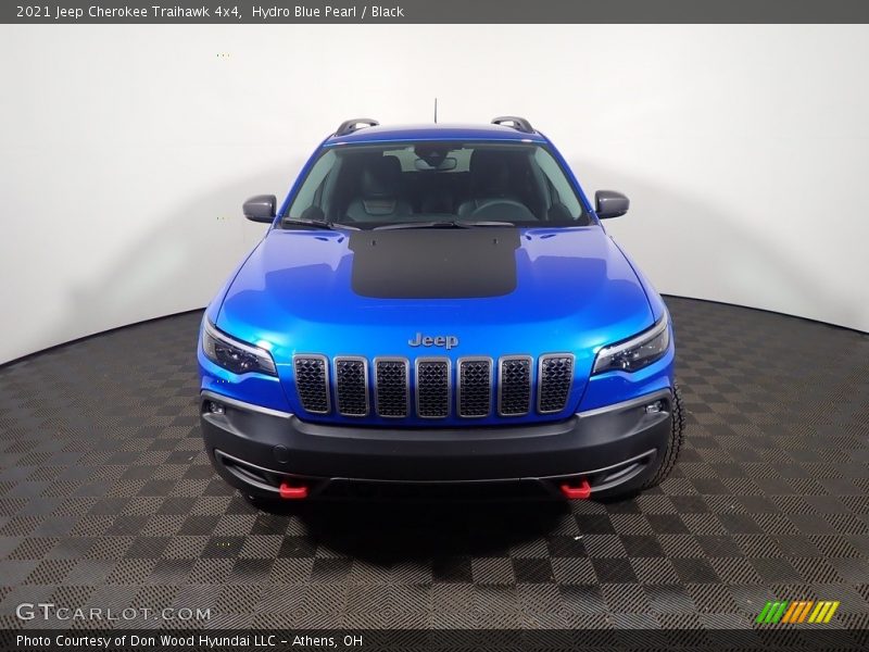 Hydro Blue Pearl / Black 2021 Jeep Cherokee Traihawk 4x4