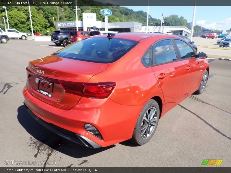 Fire Orange / Black 2022 Kia Forte LXS