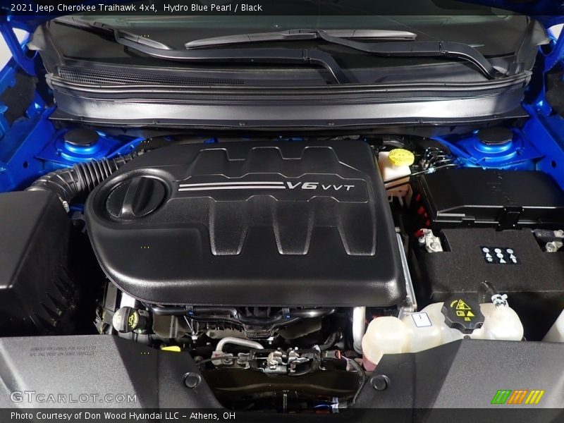 Hydro Blue Pearl / Black 2021 Jeep Cherokee Traihawk 4x4