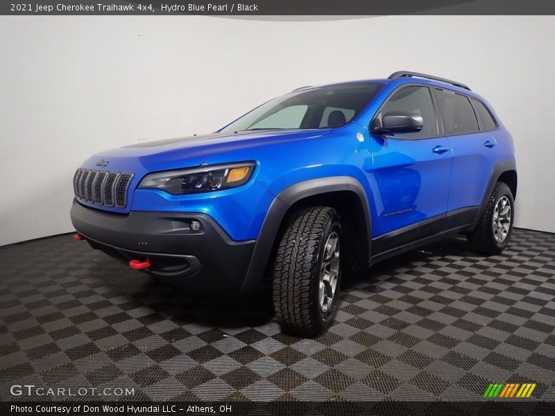 Hydro Blue Pearl / Black 2021 Jeep Cherokee Traihawk 4x4