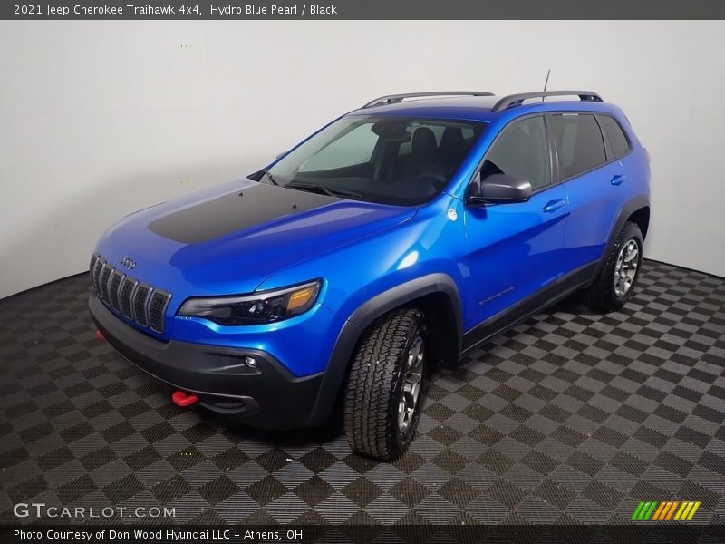 Hydro Blue Pearl / Black 2021 Jeep Cherokee Traihawk 4x4