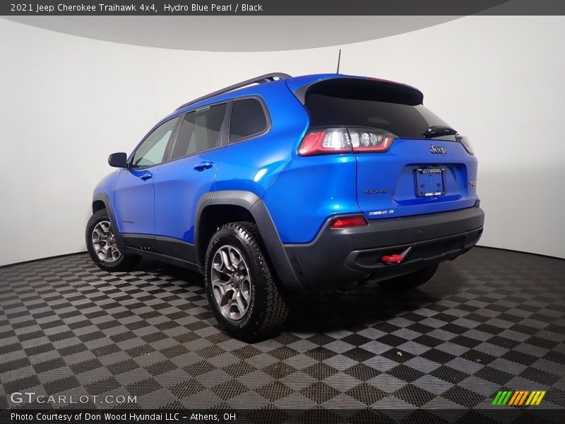 Hydro Blue Pearl / Black 2021 Jeep Cherokee Traihawk 4x4