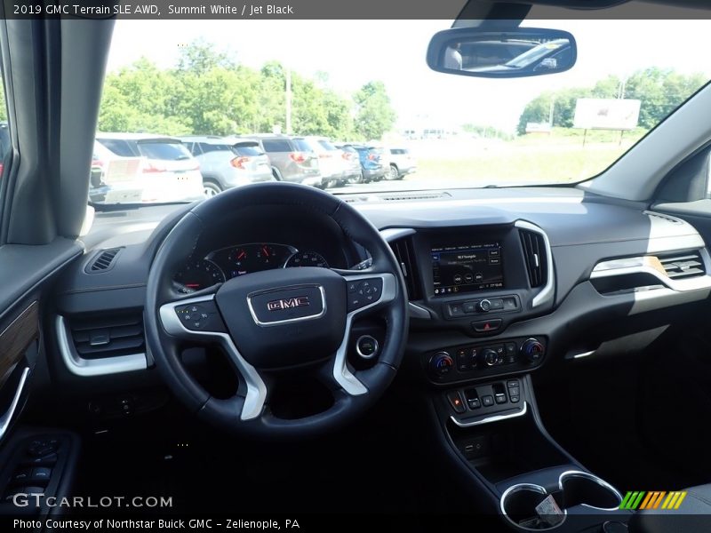Summit White / Jet Black 2019 GMC Terrain SLE AWD