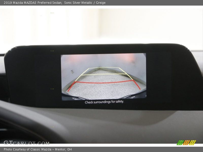 Sonic Silver Metallic / Greige 2019 Mazda MAZDA3 Preferred Sedan