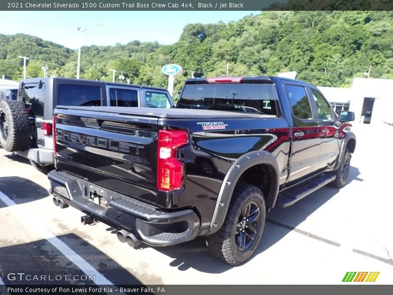 Black / Jet Black 2021 Chevrolet Silverado 1500 Custom Trail Boss Crew Cab 4x4