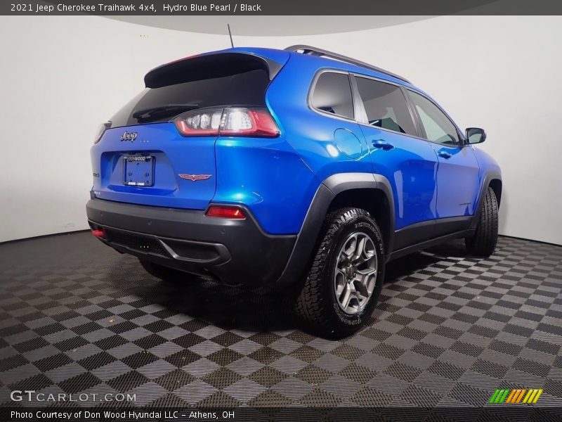 Hydro Blue Pearl / Black 2021 Jeep Cherokee Traihawk 4x4