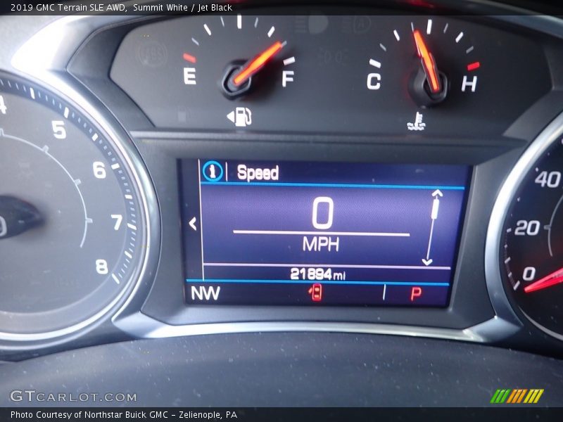Summit White / Jet Black 2019 GMC Terrain SLE AWD