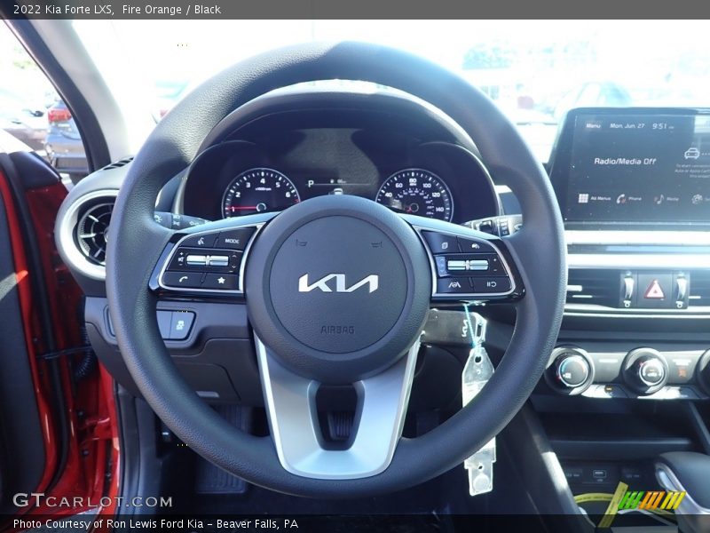Fire Orange / Black 2022 Kia Forte LXS