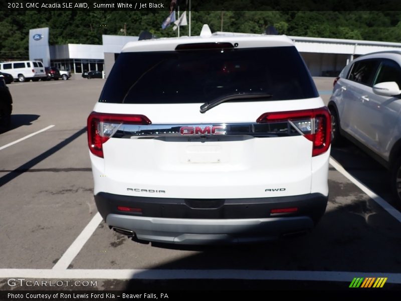 Summit White / Jet Black 2021 GMC Acadia SLE AWD