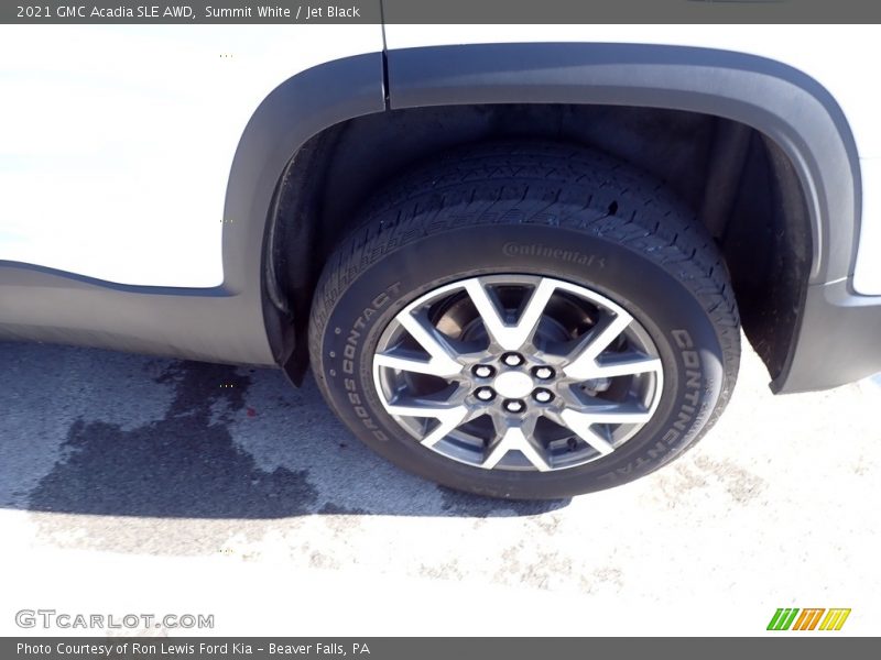 Summit White / Jet Black 2021 GMC Acadia SLE AWD