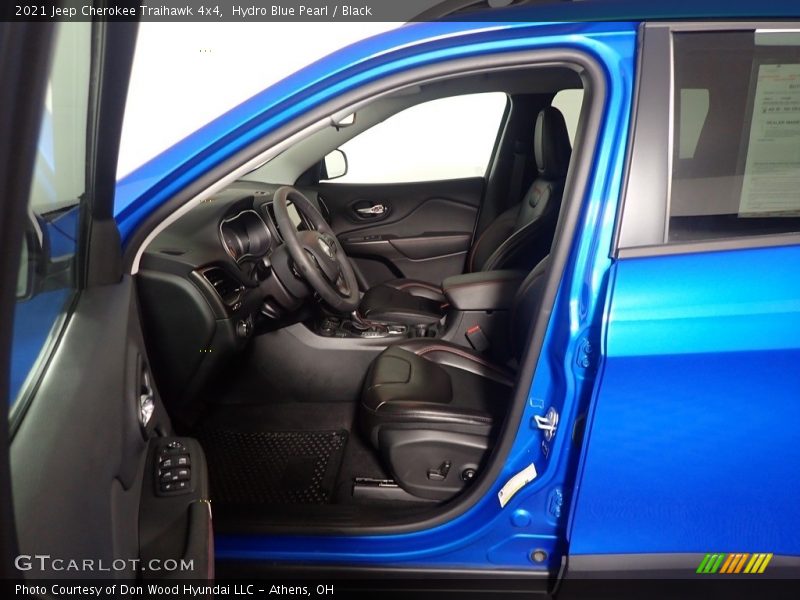 Hydro Blue Pearl / Black 2021 Jeep Cherokee Traihawk 4x4