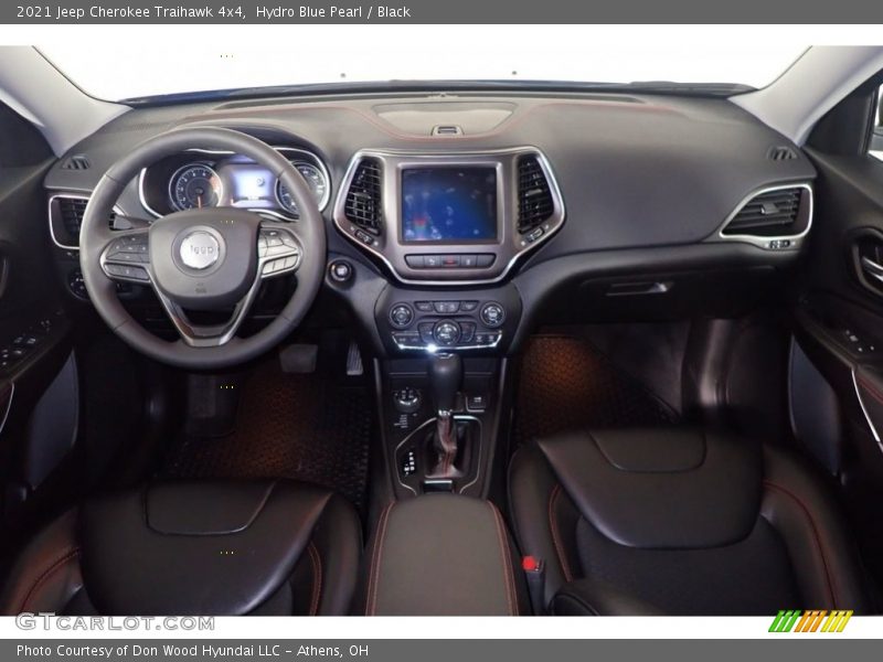 Hydro Blue Pearl / Black 2021 Jeep Cherokee Traihawk 4x4