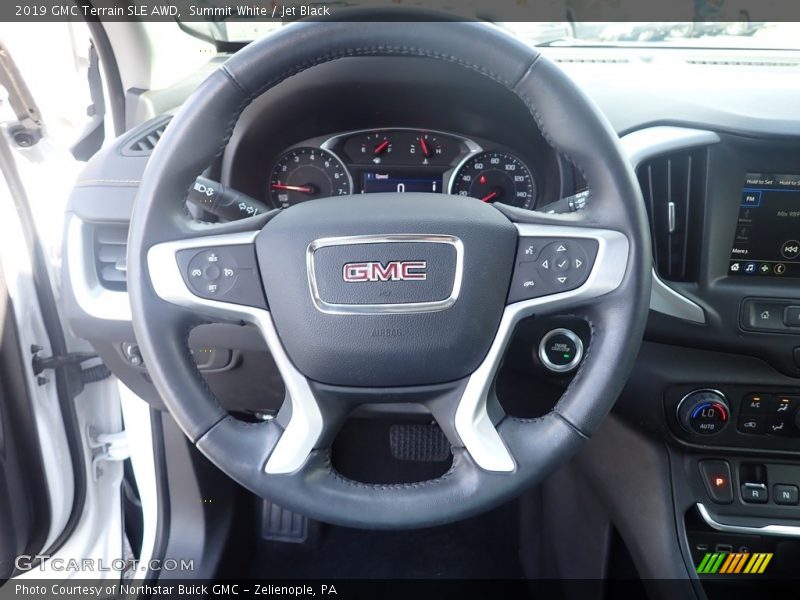 Summit White / Jet Black 2019 GMC Terrain SLE AWD