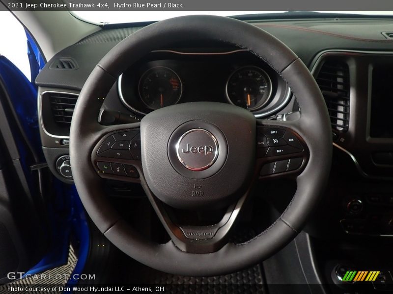 Hydro Blue Pearl / Black 2021 Jeep Cherokee Traihawk 4x4