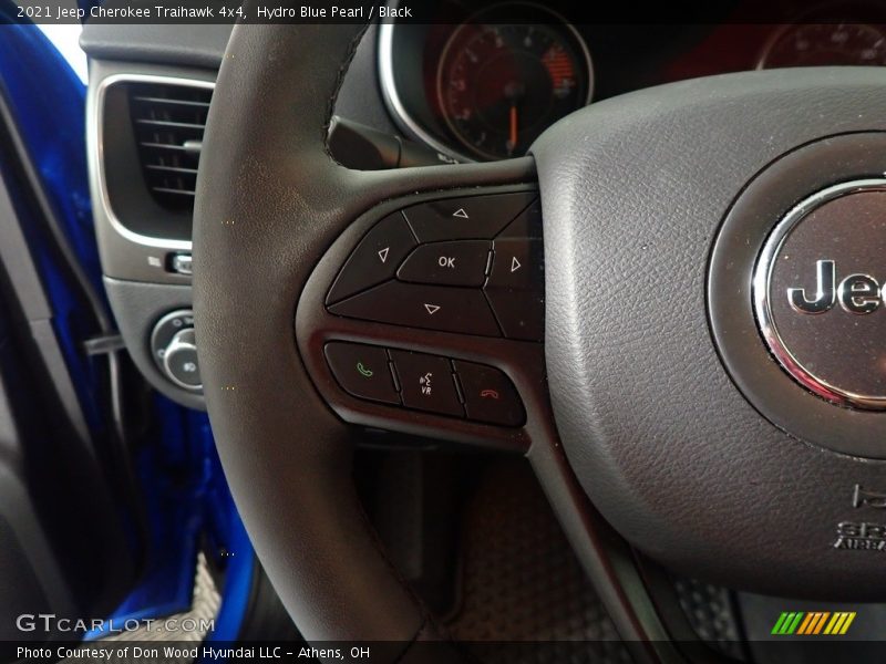 Hydro Blue Pearl / Black 2021 Jeep Cherokee Traihawk 4x4