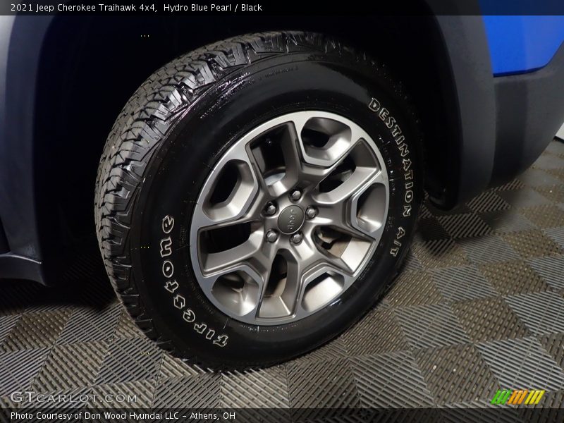 Hydro Blue Pearl / Black 2021 Jeep Cherokee Traihawk 4x4