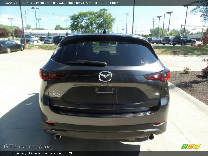 Machine Gray Metallic / Parchment 2022 Mazda CX-5 S Premium Plus AWD