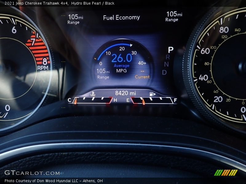 Hydro Blue Pearl / Black 2021 Jeep Cherokee Traihawk 4x4