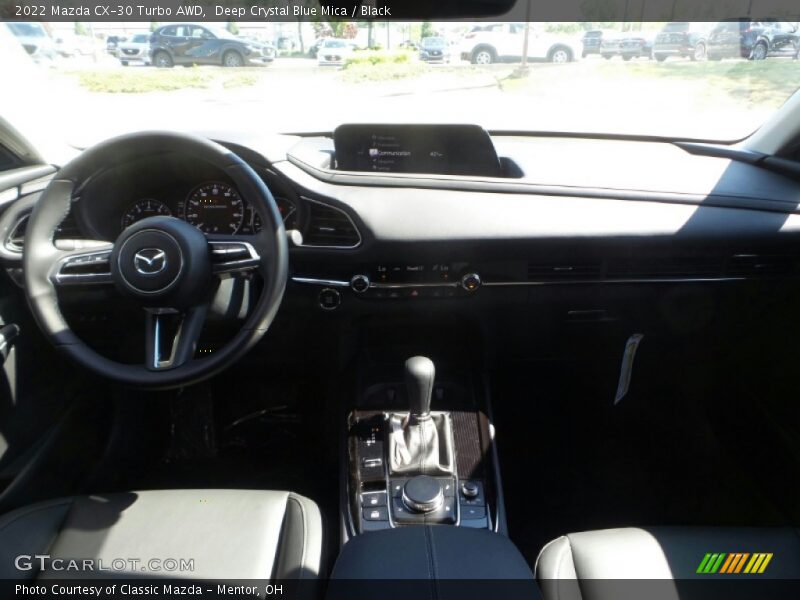 Deep Crystal Blue Mica / Black 2022 Mazda CX-30 Turbo AWD
