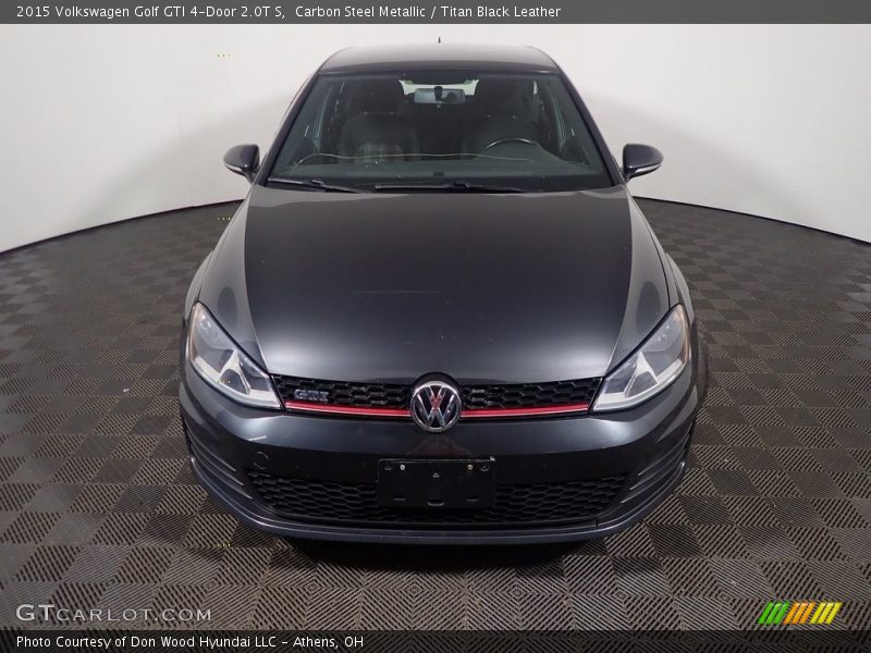 Carbon Steel Metallic / Titan Black Leather 2015 Volkswagen Golf GTI 4-Door 2.0T S