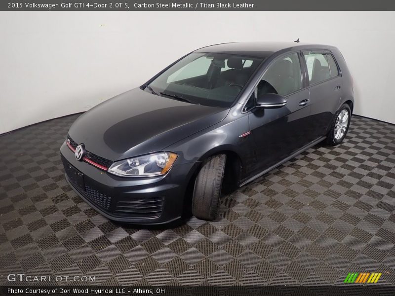 Carbon Steel Metallic / Titan Black Leather 2015 Volkswagen Golf GTI 4-Door 2.0T S
