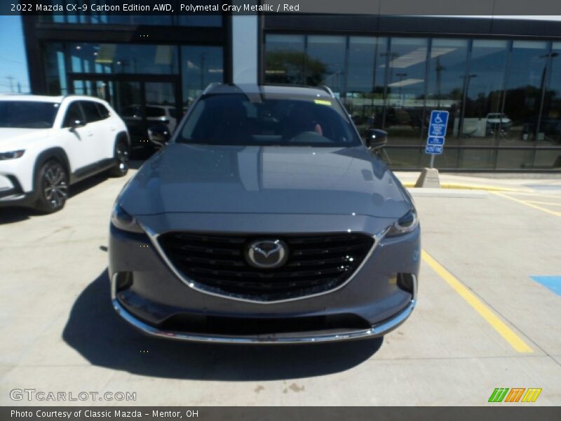 Polymetal Gray Metallic / Red 2022 Mazda CX-9 Carbon Edition AWD