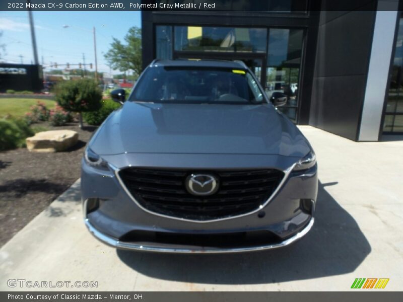 Polymetal Gray Metallic / Red 2022 Mazda CX-9 Carbon Edition AWD