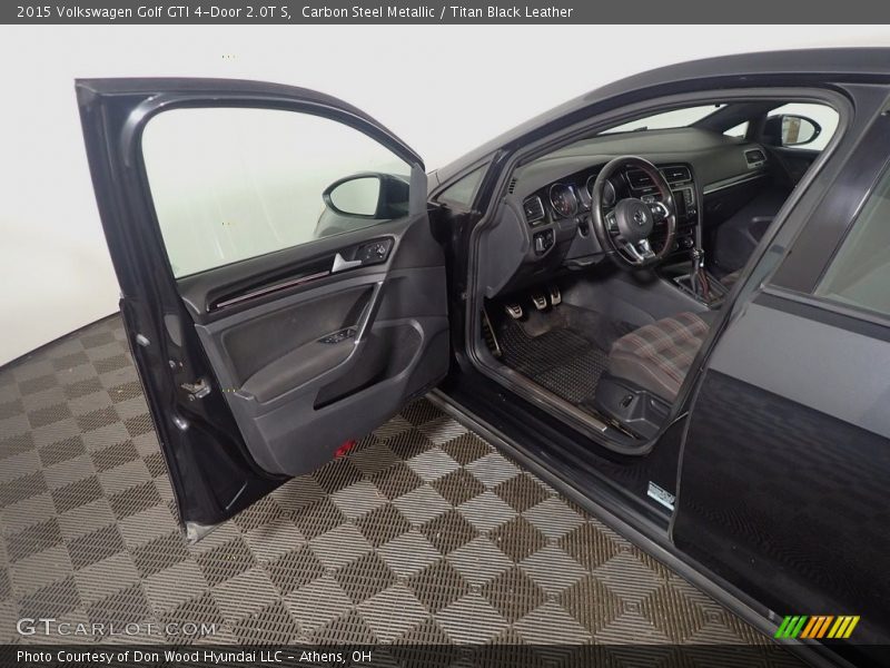 Carbon Steel Metallic / Titan Black Leather 2015 Volkswagen Golf GTI 4-Door 2.0T S