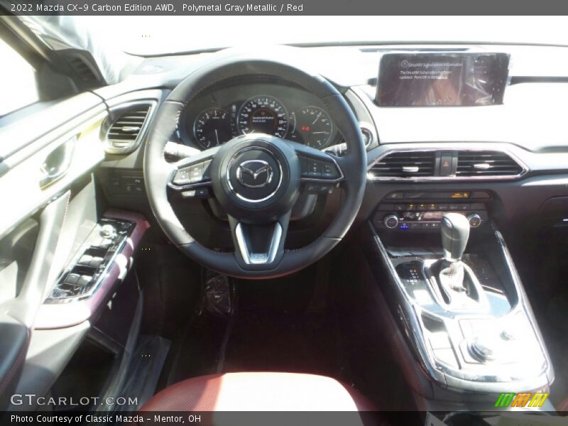 Polymetal Gray Metallic / Red 2022 Mazda CX-9 Carbon Edition AWD