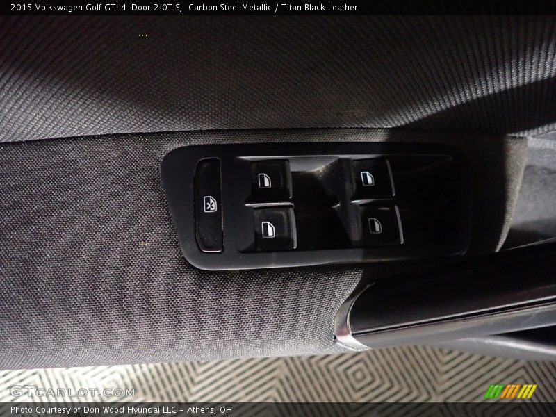 Carbon Steel Metallic / Titan Black Leather 2015 Volkswagen Golf GTI 4-Door 2.0T S
