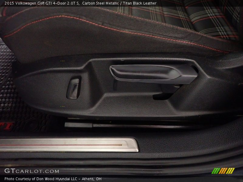 Carbon Steel Metallic / Titan Black Leather 2015 Volkswagen Golf GTI 4-Door 2.0T S