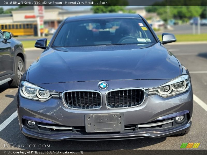 Mineral Grey Metallic / Black 2018 BMW 3 Series 330i xDrive Sedan