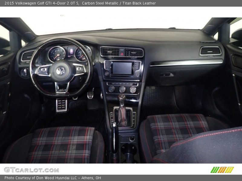 Carbon Steel Metallic / Titan Black Leather 2015 Volkswagen Golf GTI 4-Door 2.0T S